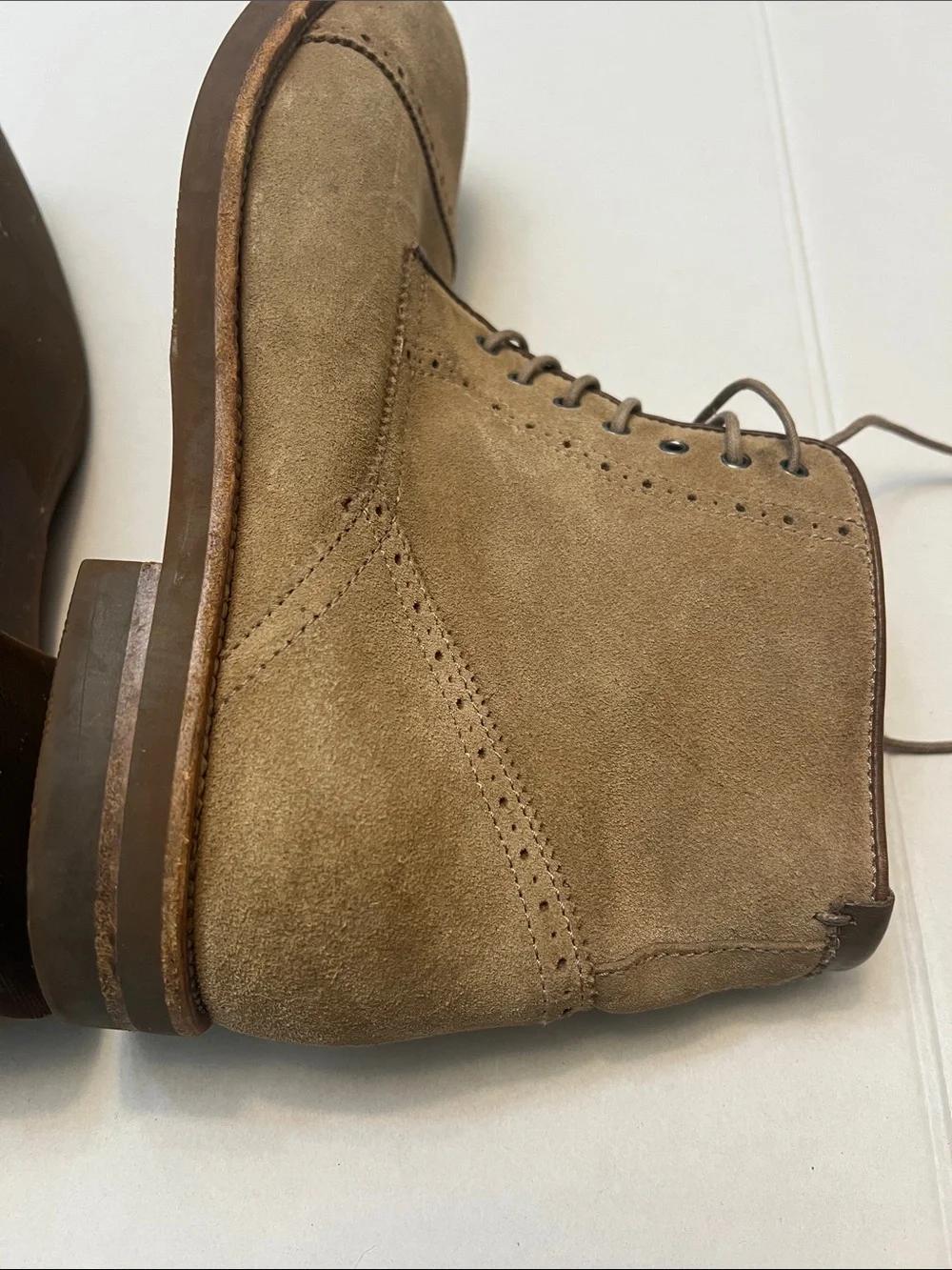 AQUATALIA MENS CARTER US 11.5 WEATHERPROOF LACE UP CAP TOE BOOTS ANKLE BOOTS